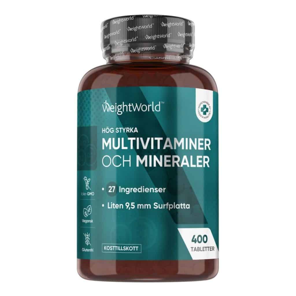 WeightWorld Multivitaminer & Mineraler, 400 tabletter