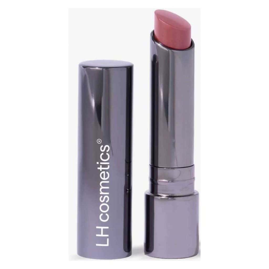Läppstift i metallisk hylsa från LH cosmetics med rosa nyans.