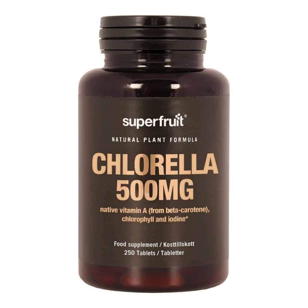 Superfruit Chlorella 500 mg 250 tabletter