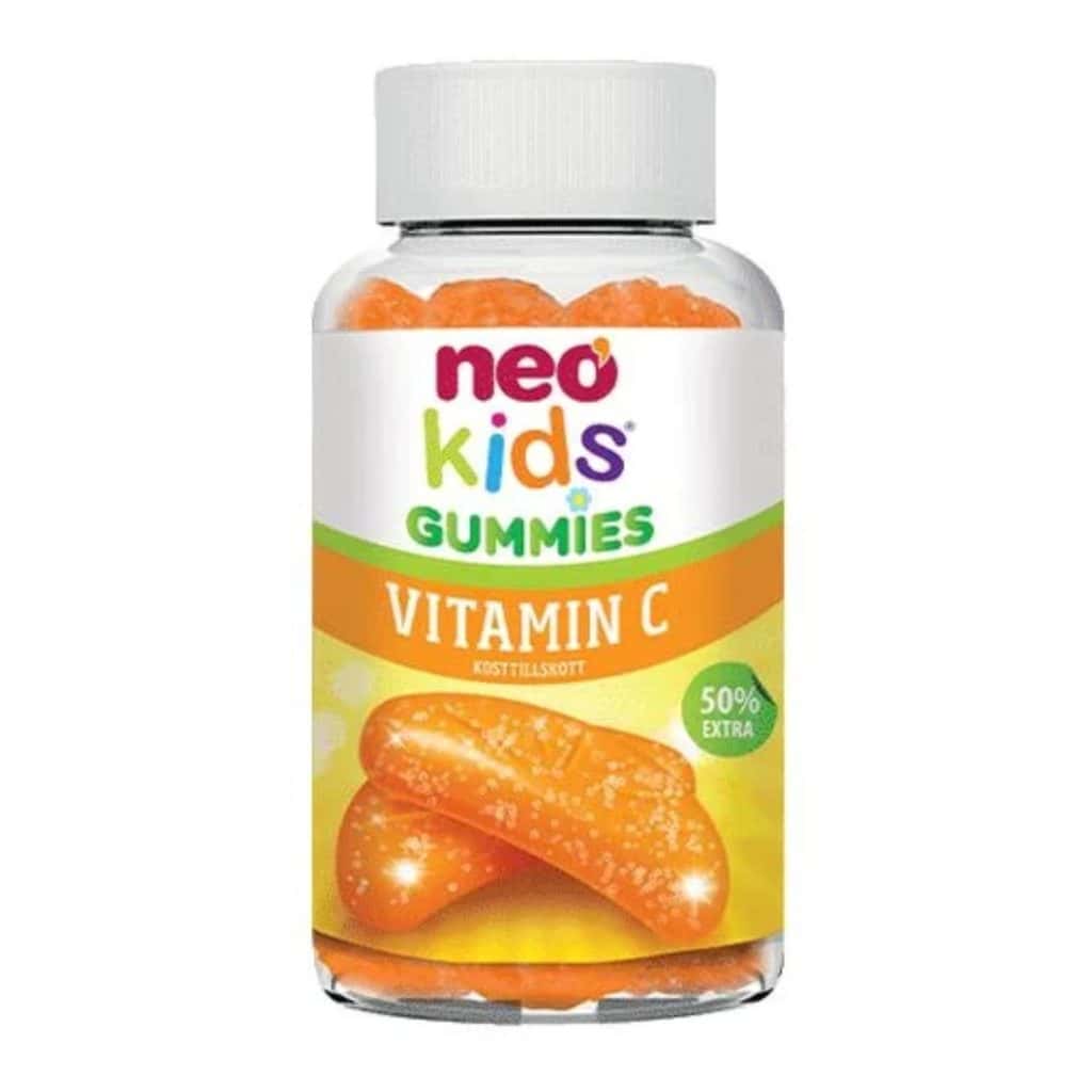 Burk med NEO Kids Vitamin C gummies.