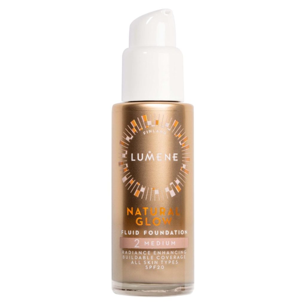 Lumene Natural Glow Foundation i gyllene flaska