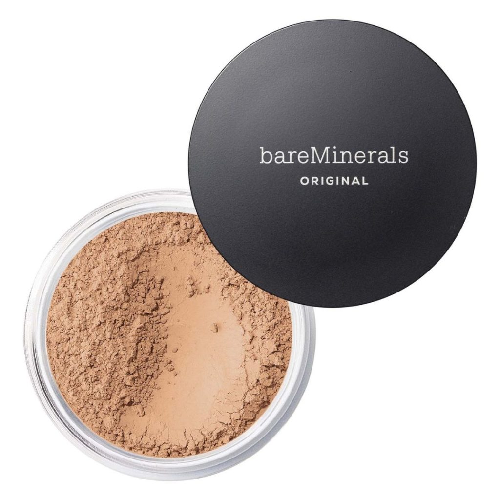 Öppen burk med bareMinerals löspuderfoundation